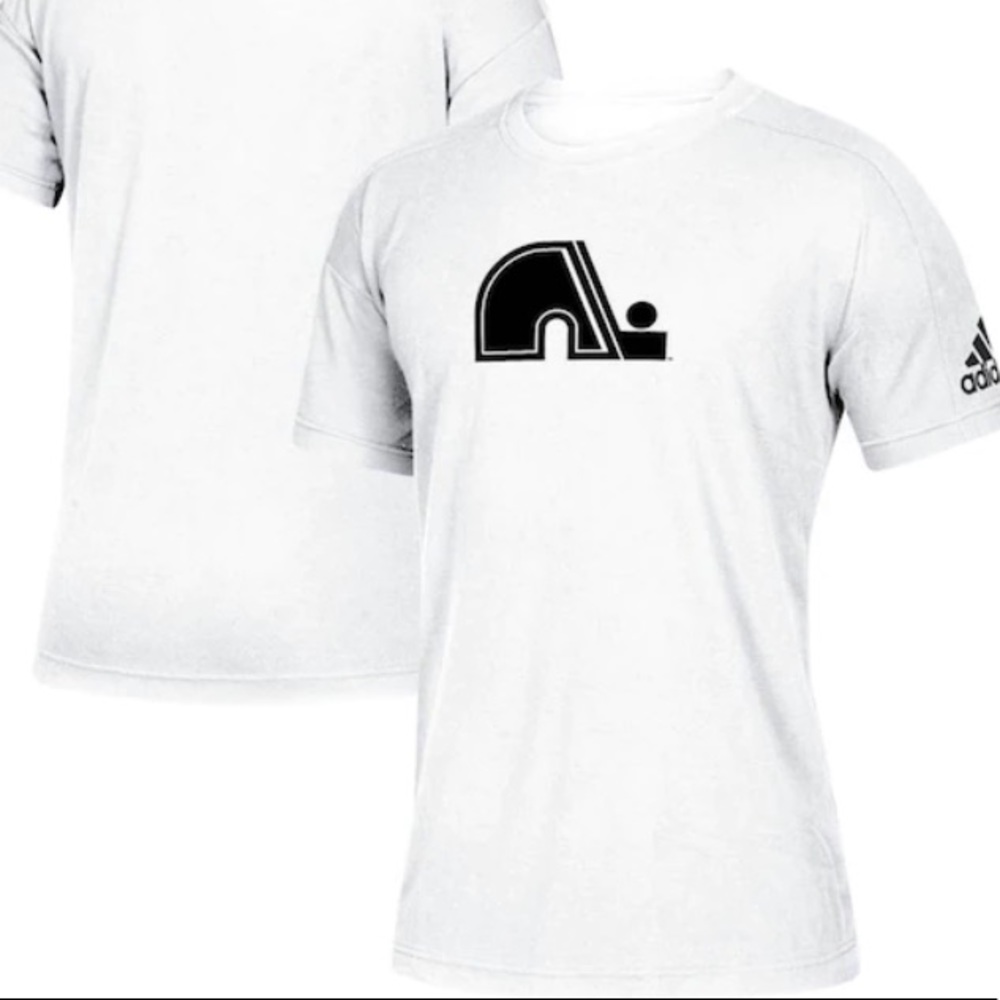 Adidas Men's White Quebec Nordiques Stadium ID Tri-Blend T-Shirt